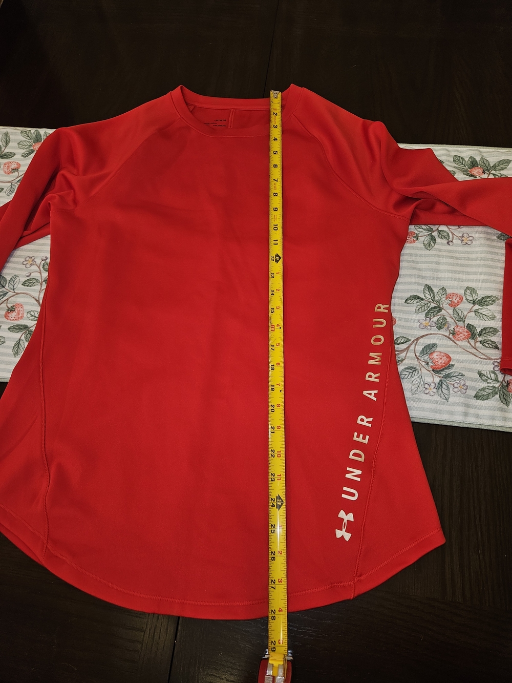 Under Armour Women’s Red Long Sleeve Crew Neck Performance Shirt